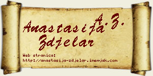 Anastasija Zdjelar vizit kartica